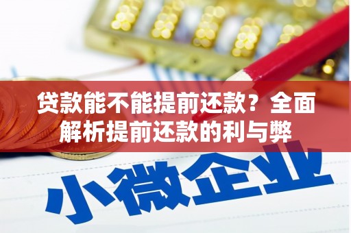 峨眉山贷款能不能提前还款？全面解析提前还款的利与弊
