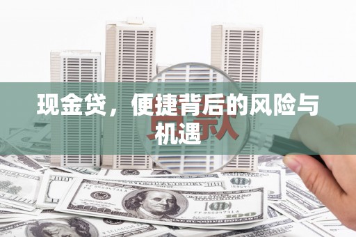 峨眉山现金贷，便捷背后的风险与机遇