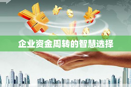 峨眉山企业资金周转的智慧选择