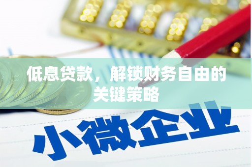 峨眉山低息贷款，解锁财务自由的关键策略