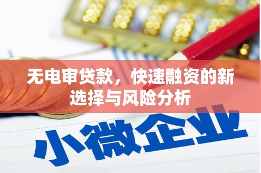峨眉山无电审贷款，快速融资的新选择与风险分析