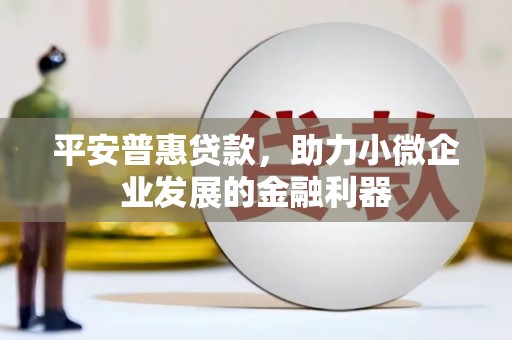 峨眉山平安普惠贷款，助力小微企业发展的金融利器