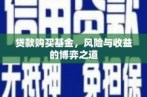 峨眉山贷款购买基金，风险与收益的博弈之道