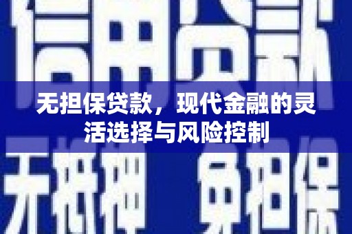 峨眉山无担保贷款，现代金融的灵活选择与风险控制