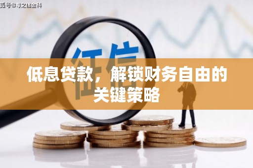 峨眉山低息贷款，解锁财务自由的关键策略