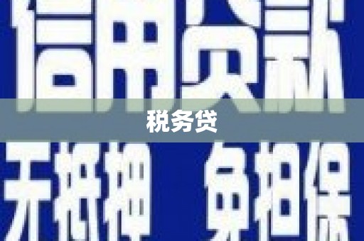 峨眉山税务贷