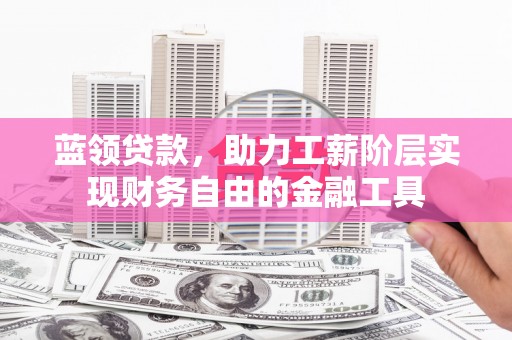 峨眉山蓝领贷款，助力工薪阶层实现财务自由的金融工具