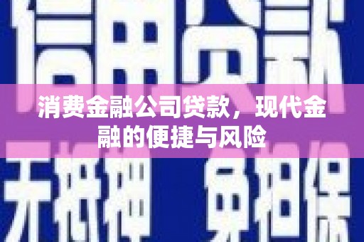 峨眉山消费金融公司贷款，现代金融的便捷与风险