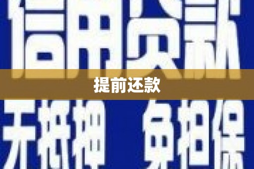 峨眉山提前还款